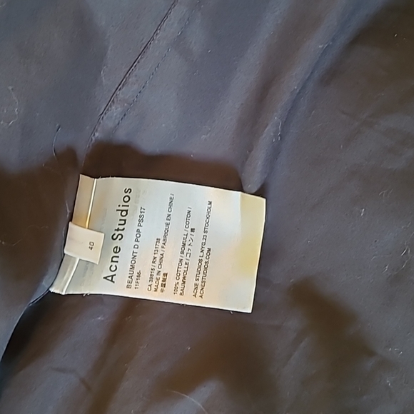 Acne Studios black button down shirt - Picture 4 of 4